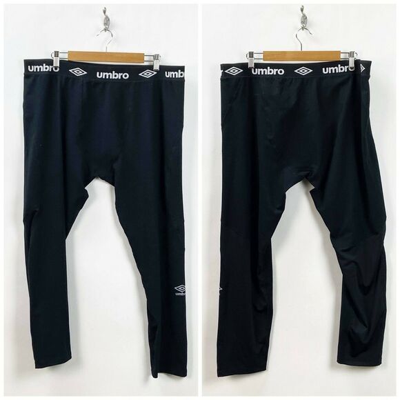 Umbro XXL Mens Black Layer Running Leggings - Picture 1 of 7